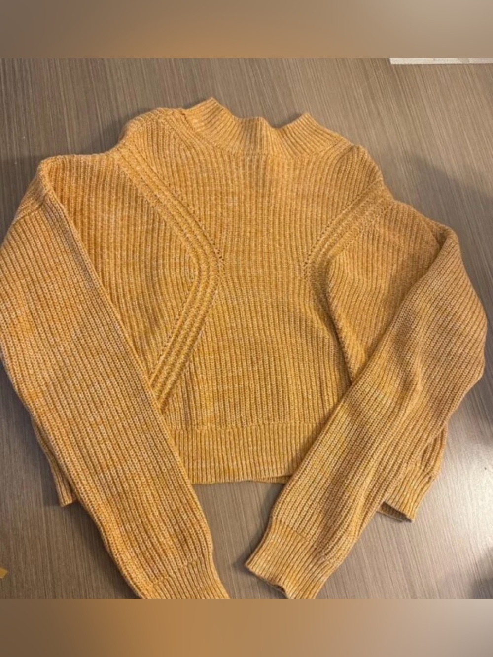 Kendall & Kylie Mustard Cowl Neck Sweater